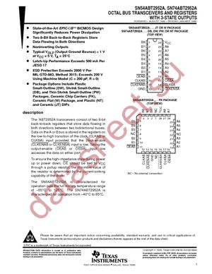 SN74ABT2952ANSRE4 datasheet  